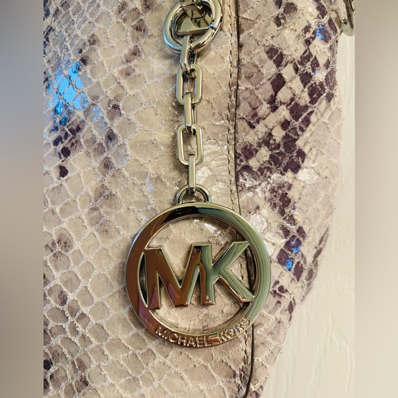 Michael Kors leather snakeskin print handbag - Picture 5 of 11